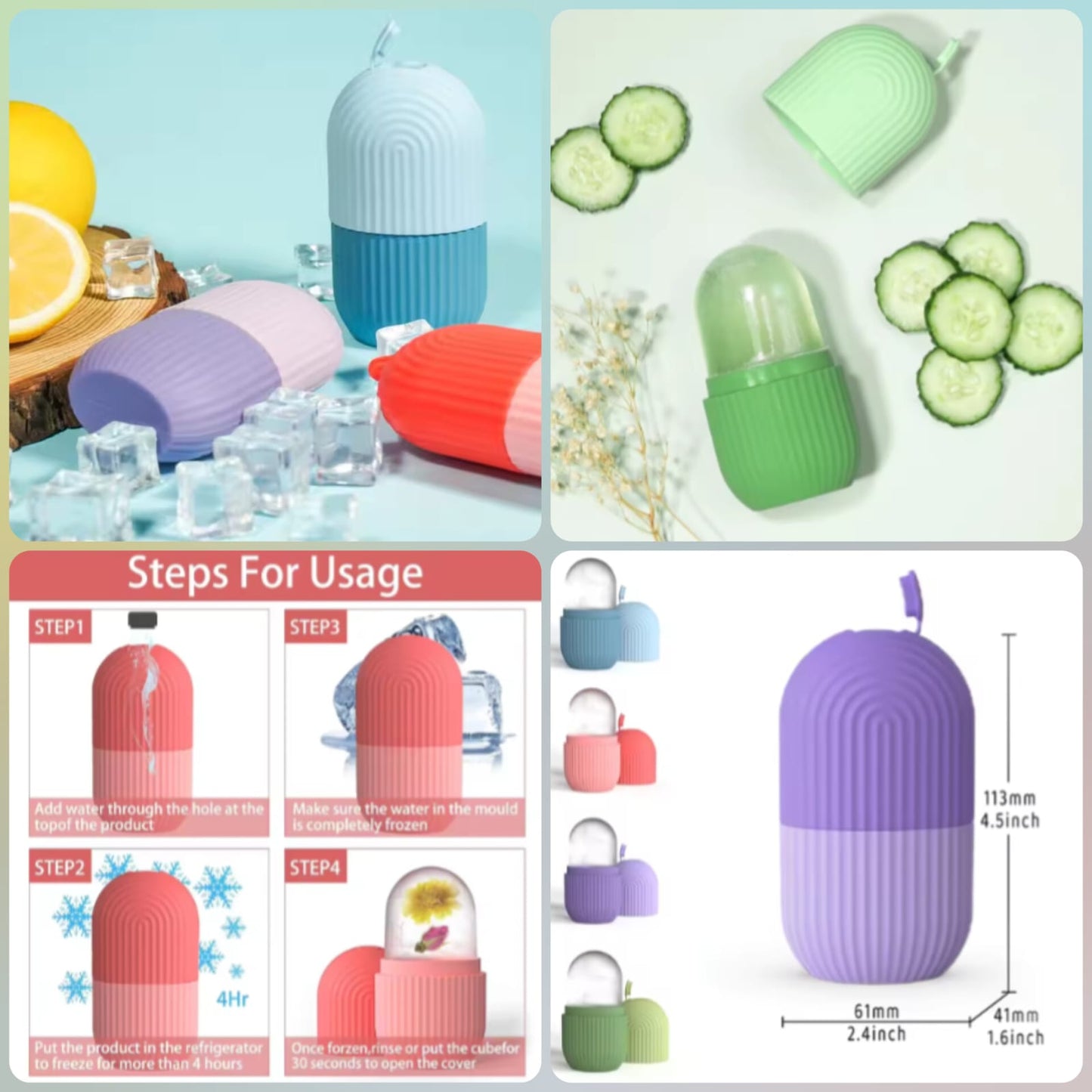 Silicone Ice Roller for Face – Reduce Puffiness & Glow Skin Instantly